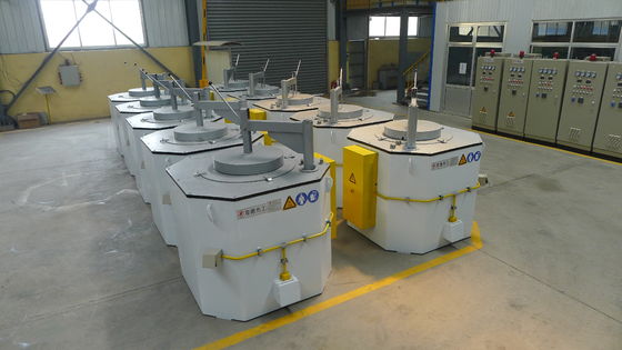 Schwarzes des elektrische Wärmebehandlungs-Aluminiumtiegelofen-1000KG für Entgasung