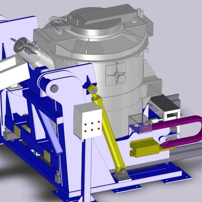 angepasste Temperaturbereiche geschmolzenes Aluminium-Transfer-Kesseln mit Griff