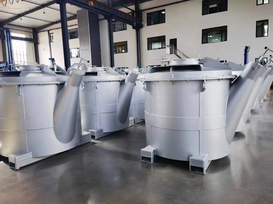 Individuell angepasste Temperaturbereiche geschmolzener Aluminium-Transfer-Kesseln mit Deckel und glatter Oberfläche