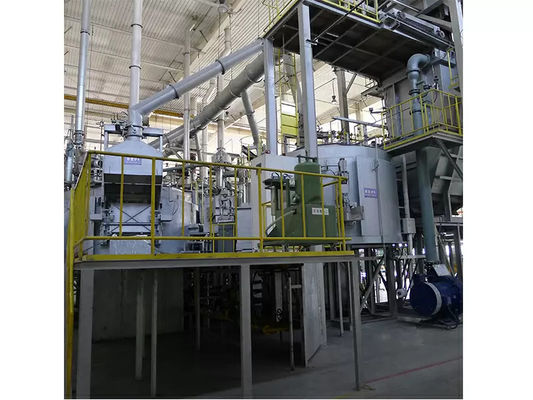 600 kg Dreh-Entgasungseinheit für die Raffination von Flusspartikelgröße ≤ 5 mm und Raffiniertes Flusspulver Sprühmenge 0~350 g/min