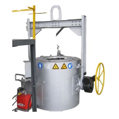 Erweiterter Aluminiumschmelzofen mit individueller Schmelzzeit und PLC-Steuerungssystem
