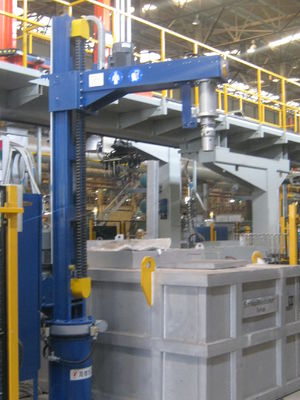 ≤ 5 mm Flusspartikelgröße Aluminium-Raffinations-Entgasmaschine mit verstellbarem Gasdruck und Raffination