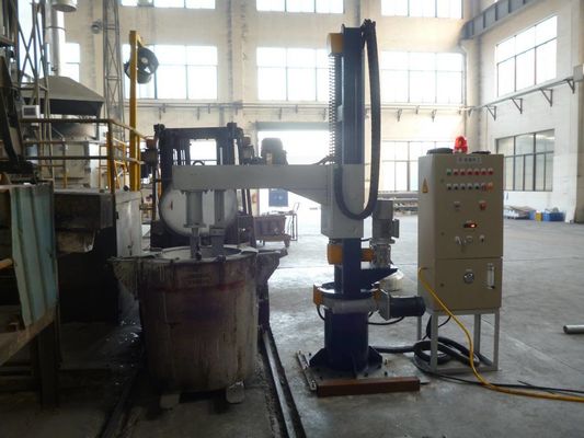 ≤ 5 mm Partikelgröße des Raffinationsflusses Aluminium-Raffinations-Entgasmaschine mit 3 kW Leistung