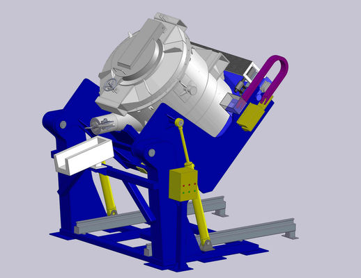 360° drehbare Aluminium-Flüssigkeitstransporttasche mit Gabelstapler-Typ und Teekannen-Design für geschmolzenes Aluminium