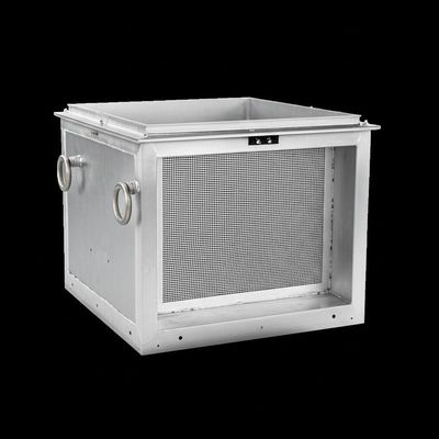 Robuste Aluminium-Flüssigkeitsfiltrationsbox mit Abmessungen von 17''*17''*1 Platte und Launder-Größe entsprechend der Durchflussrate