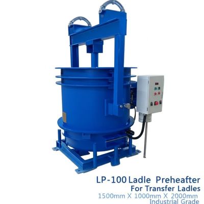 LP-100 Ladle Preheater 1500mm X 1000mm X 2000mm Industrial Grade with Overseas Engineer Service