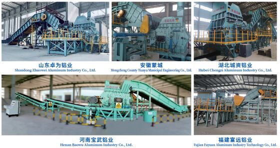 Fortschrittliche Aluminiumschrott-Sortiermaschine mit Wirbelstromabscheidern, LIBS und NIR-Sensor-basierten Sortierern für hochreines Recycling