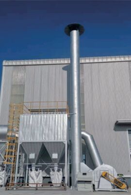 Umweltfreundlicher Patronen-Staubabscheider mit großem Luftvolumen, hohem Staubabscheidegrad und SPS-Steuerung