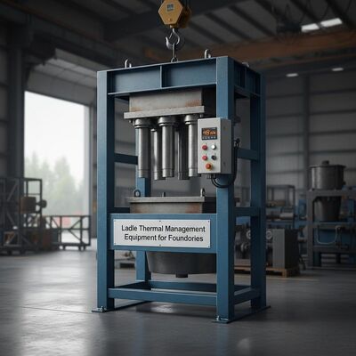 Vorheizen von Pfannen, Heizleistung 48 kW, Pfannenvorwärmer für Transferpfannen, Pfannen-Wärmemanagementausrüstung für Gießereien