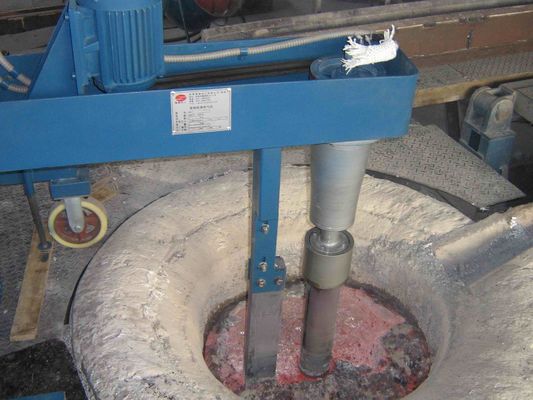 EINHEITS-Aluminiumraffinierungs-Prozess 1.1KW 600 U/min Drehentgasungs