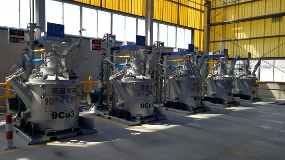 Gasschöpflöffel, der System 900c vorheizt