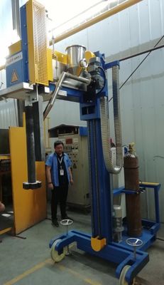 Mobile entgasende Aluminiumdrehausrüstung mit Rädern für flüssiges Aluminium