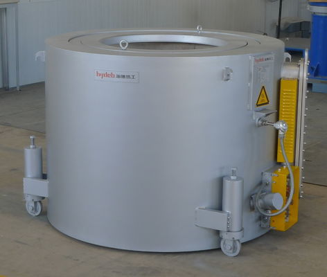 Drehaluminiumofen der holding-800KG für das Schmelzen des flüssigen Aluminiumschmelzens