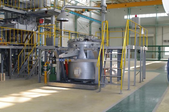 Schrott-schmelzende Aluminiumtiegelofen-automatische Zündung des Strom-1200KG