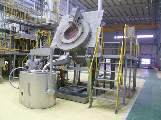 Schrott-schmelzende Aluminiumtiegelofen-automatische Zündung des Strom-1200KG