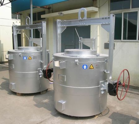 Industriegas, die Aluminiumtiegelofen-elektrische Art 500KG verschieben
