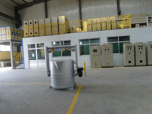Gießerei 600KG, die flüssige Aluminiumübergangsschöpflöffel-Gabelstapler-Basis Crane Hanger gießt