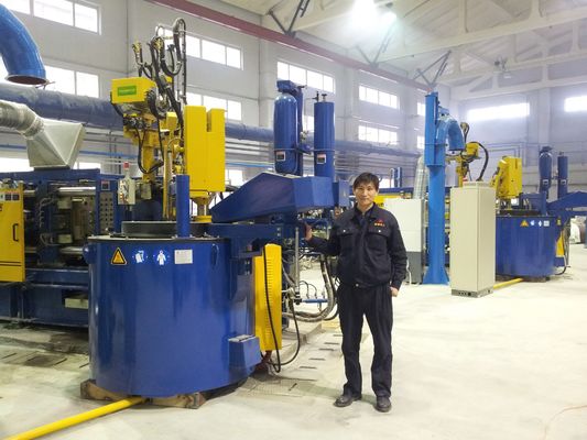 Blauer Elektroofen 1000KG für schmelzende haltene Ofen-komplette Aluminiumverbrennung