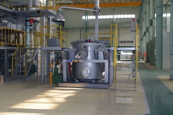 Tiegel für Gas Heater Aluminum Crucible Furnace Melting hydraulisches Kippen800kg