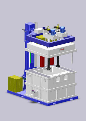 Inline-Rotations-Entgasungseinheit Aluminiumraffination Entgasungsmaschine Durchfluss 0,5-3 M3/h